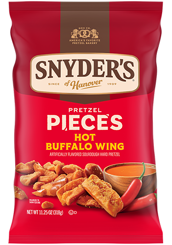 Hot Buffalo Wing Flavored Pretzel Pieces