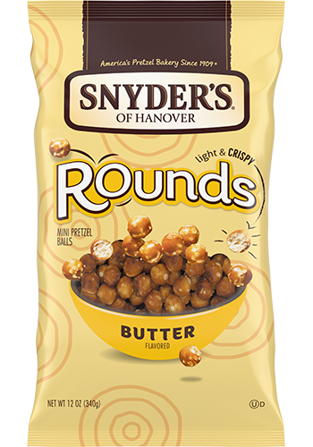 Butter Flavored Mini Pretzel Rounds