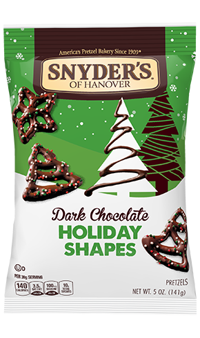 Snyder's of Hanover Dark Chocolate Holiday Shapes 5oz Package