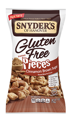 Snyder's of Hanover Gluten Free Cinnamon Brown Sugar Pretzel Pieces Package
