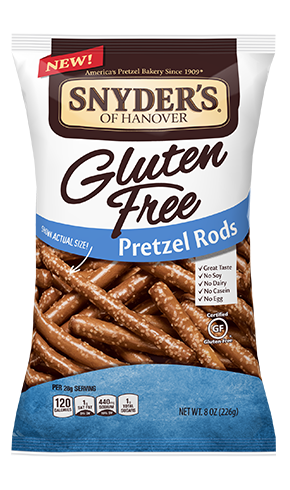 Snyder's of Hanover Gluten Free Pretzel Rods Package