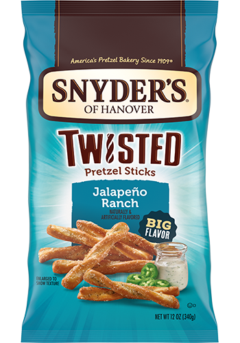Jalapeño Ranch Flavored Pretzel Sticks