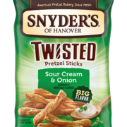 Sour Cream and Onion Twisted Pretzel Sticks