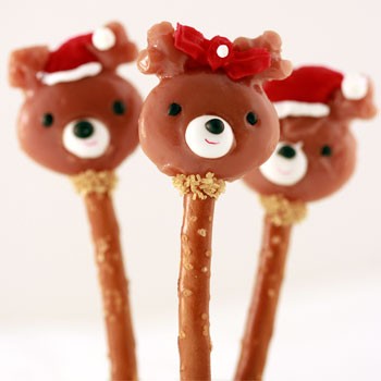 Caramel Reindeer Pops